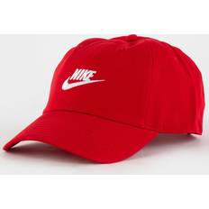 Nike Red Accessories Nike Club Unstructured Futura Wash Cap Red