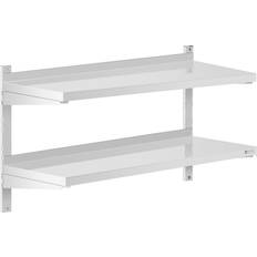 Royal Catering Stainless 2 Wall Shelf