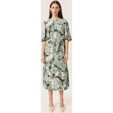 Soaked in Luxury Livinna Marble Midi Dress, Green