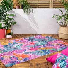 Polyester Carpets & Rugs Furn Psychedelic Jungle 120x170cm Outdoor/Indoor Rug Pink