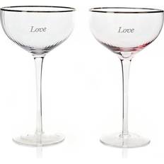 Juliana Amore Set of 2 Love Coupe Champagne Glass