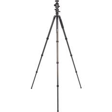 National Geographic NATIONAL GEOGRAPHIC Travel tripod Kit, 5-Section Legs, lightweight aluminum,compatible with Canon, Nikon,Sony DSLR, 2-Way Fluid Head, Twist Locks, Quick Release Plate, 6KG Load Capacity with carry bag
