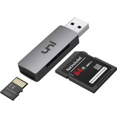 Uni uni USB 3.0 to SD/Micro SD Card Reader 2-in-1, USB SD/TF Memory Card Reader, External Card Readers, for SD, SDXC, SDHC, MMC, RS-MMC, Micro SDXC, Micro