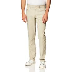 Calvin Klein Beige Trousers Calvin Klein Men's Ck Move 365 Slim-Fit Performance Stretch Pants Plaza Taupe Plaza Taupe