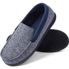 RockDove Men's SILVADUR Anti-Odor Moc Slipper, Men, Navy