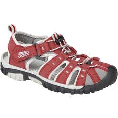 PDQ 8 UK Womens Touch Fastening Walking Sandals Red