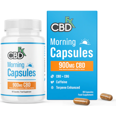 CBDFx + cbg capsules morning tablets 900mg caffeine terpene