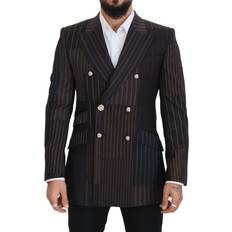 Men - XXXS Blazers Dolce & Gabbana Multicolor Patchwork Stripes SICILIA Blazer IT50