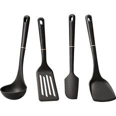 Meyer Silicone Kitchen Cooking Utensil 4-Piece, Matte Black 4