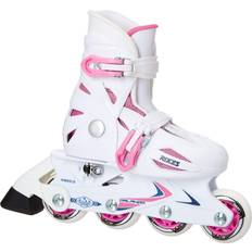 Roces 400687 Model Orlando III Kids Inline Skate, 13jr-3, White/Pink