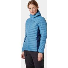 Helly Hansen Winter Jackets - Women - XL Helly Hansen Women's Verglas Hooded Down Hybrid Insulator Jacket Blue Blue Fog