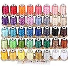 Brother 40 colours polyester machine thread kit 500m