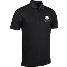 Glenmuir Mens Performance Pique Golf Polo Shirt Black