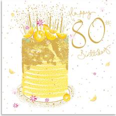 Woodmansterne Cake 80th Birthday Card