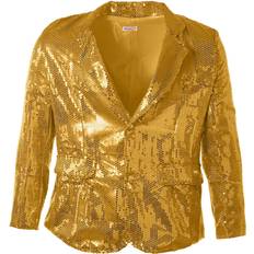 Gold - Men Blazers tectake Man sequin jacket glittler sparkle party blazer clothes longsleeve men outfit