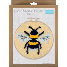 Trimits Punch Needle Kit Yarn and Hoop Bee MultiColoured