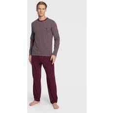 Emporio Armani Robes Emporio Armani Underwear Herren Yarn Dyed Stripes Pyjamas, Purple