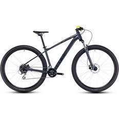 Bikes Cube Aim Pro Hardtail Mountain Bike 2023 - Grey/Flashyellow Unisex