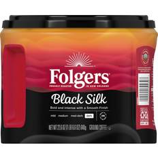 Folgers Black Silk Ground Coffee, Smooth Dark Roast Coffee, 22.6