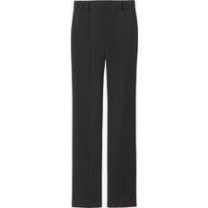 Nili Lotan Evan Straight-Leg Wool Pants BLACK