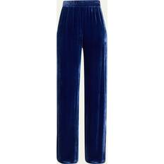 Kobi Halperin Marci Velvet Straight-Leg Pants STEEL BLUE