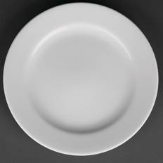 Royal Porcelain Classic White Wide Rim Dessert Plate 12pcs