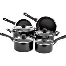 Amazon Basics Basics 6 Piece Non Stick Induction Cookware Set with lid