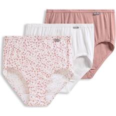 Jockey Women's Underwear Plus Elance Hipster Pack, Diamond White/Prim Floral/Earth Rose