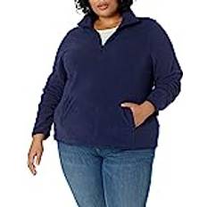 Essentials Tops Essentials Amazon Women's Classic-Fit Long-Sleeve Quarter-Zip Polar Fleece Pullover Jacket, Navy