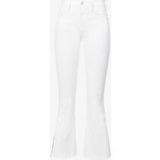 Frame Womens Blanc Le Crop Mini Flared-leg Mid-rise Jeans