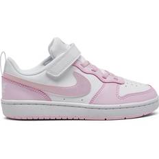 Pink Trainers Children's Shoes Nike Court Borough Low Recraft PSV - White/Pink Foam