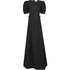 Black - Long Dresses - Solid Colours Ganni Women's Cutout Dress Black Black