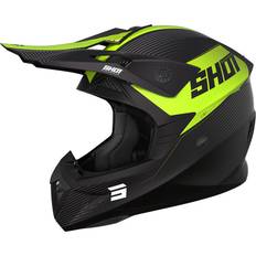 Shot Pulse Line Motocross Helmet, black-yellow, XS, black-yellow Adult