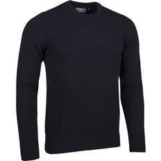 Glenmuir Mens Crew Neck Lambswool Golf Sweater Black