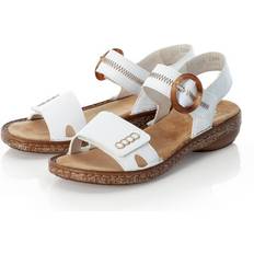 Rieker Women Heeled Sandals Rieker UK EUR 37 628Z3 LADIES SANDALS WHITE