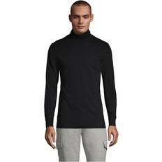 Lands' End Men Jumpers Lands' End Men's Super-t Turtleneck T-Shirt Black Black