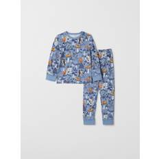 Polarn O. Pyret Kid's Forest Print Pyjamas - Blue (60600494-7001)
