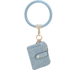 MKF Collection MKF Collection Jordyn Vegan Leather Bracelet Keychain with a Credit Card Holder