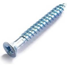 None Twin Thread Screw - Bright Zinc Plated 100pcs