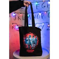 Stranger Things Characters Stoffbeutel Schwarz Onesize