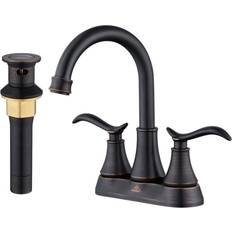 Casainc 4 Centerset Double Handle Pop-up Drain Bronze