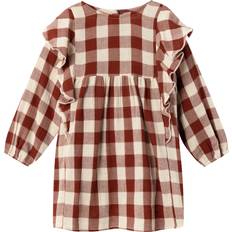 Dresses Children's Clothing Lil'Atelier Checked Dress - Fired Brick