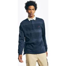 Nautica Mens Long-Sleeve Rugby Polo Shirt