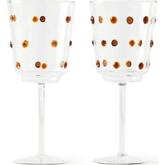 Yellow Wine Glasses Pols Potten Nob Wine Glass 20cl 2pcs