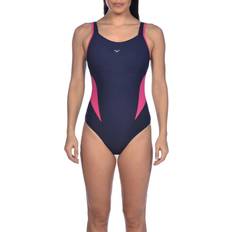 Arena Women's BodyLift Maximurax Shapewear Swimsuit, 32, Navy/Rose Holiday Gift