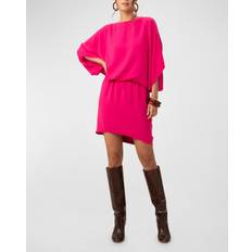 Men - Pink Dresses Trina Turk Manhattan Dolman-Sleeve Crepe Mini Dress Radio City Rose