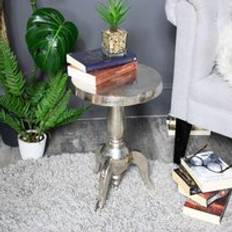 Metal Small Tables Melody Maison Silver Round Side Small Table