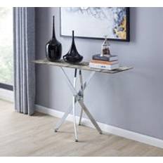 Glass Console Tables Leonardo Effect Top Console Table