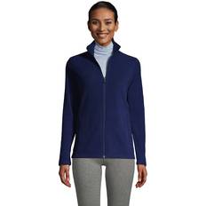 Lands' End Men Outerwear Lands' End Womens Full Zip Fleece Jacket Deep Sea Navy Regular