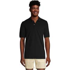 Lands' End Men Polo Shirts Lands' End Short Sleeve Comfort First Mesh Polo Black Regular